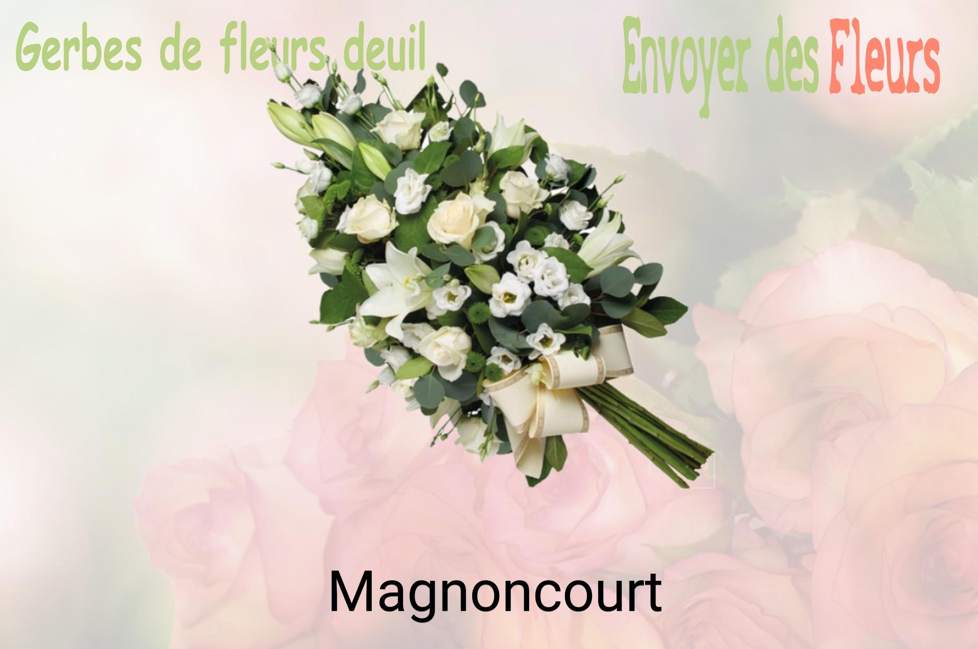 Gerbe de fleurs de deuil livrée à Magnoncourt